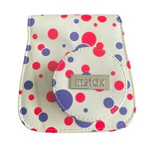Instax Mini 8 Camera Case White Polka Dot